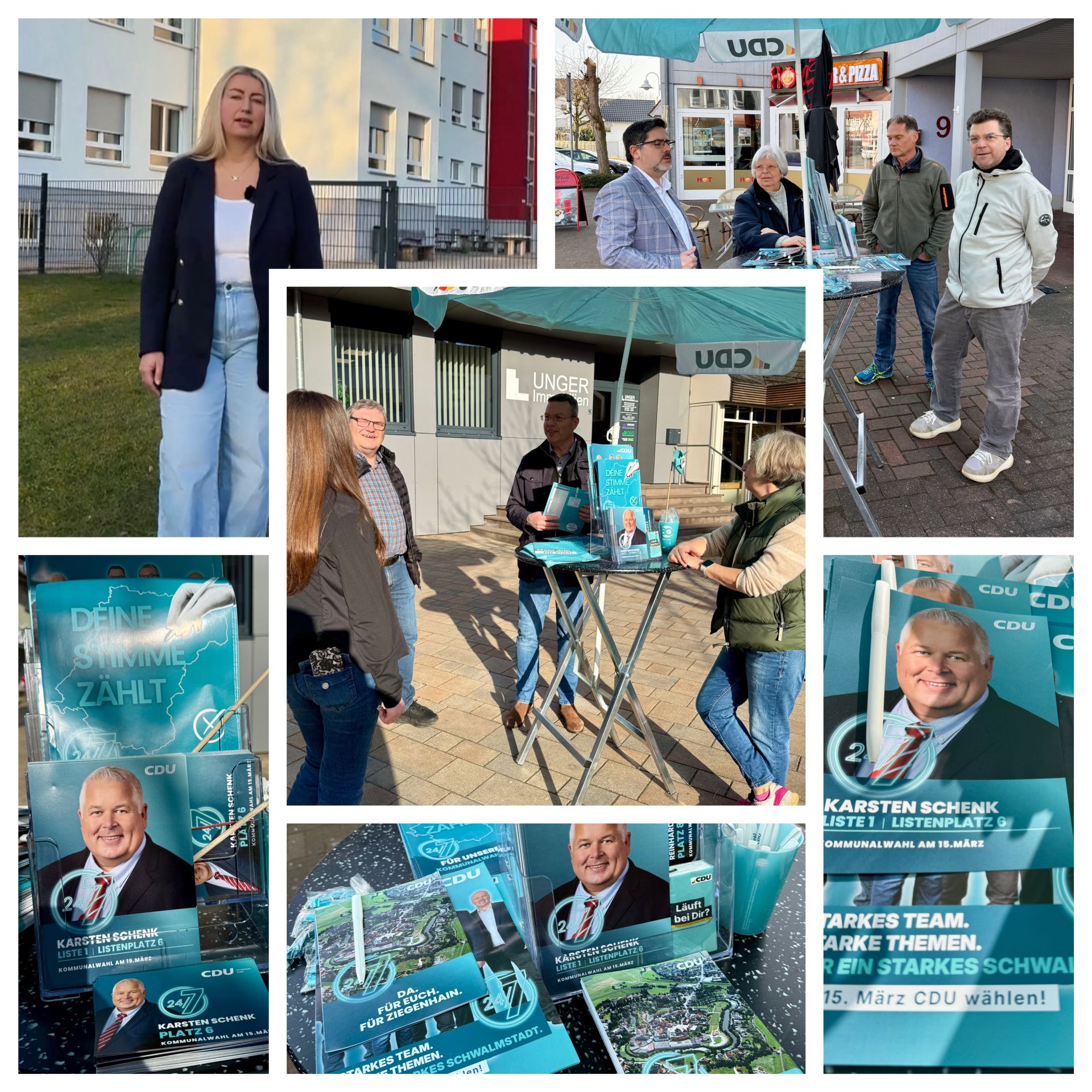 Videodreh, Infostand, Flyer verteilen, Canvassing an den Haust�ren oder Nachplakatierung